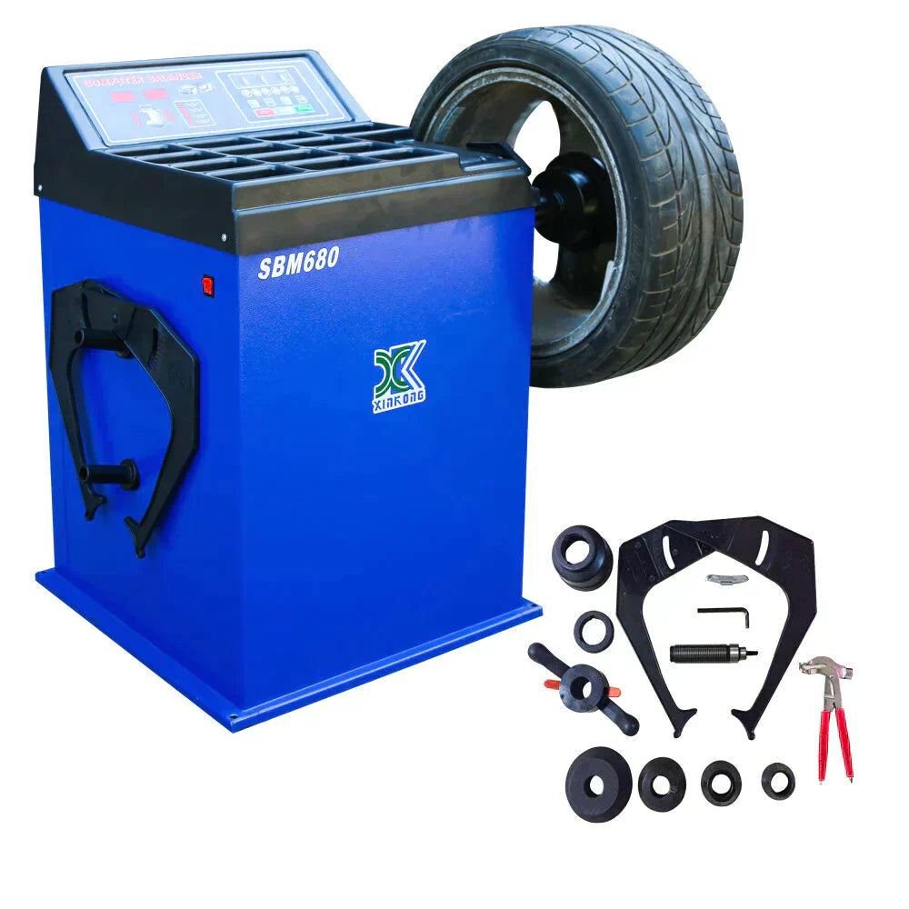 BRAND NEW WHEEL BALANCER TIRE BALANCERS MACHINE RIM CAR HEAVY DUTY 680