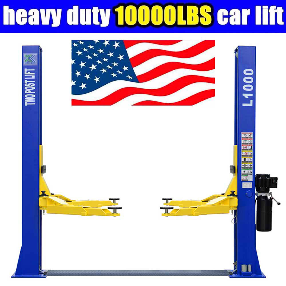 A++10,000 lbs L1000 Two Post Lift Car Auto Truck Hoist 220V Great Quality !!!