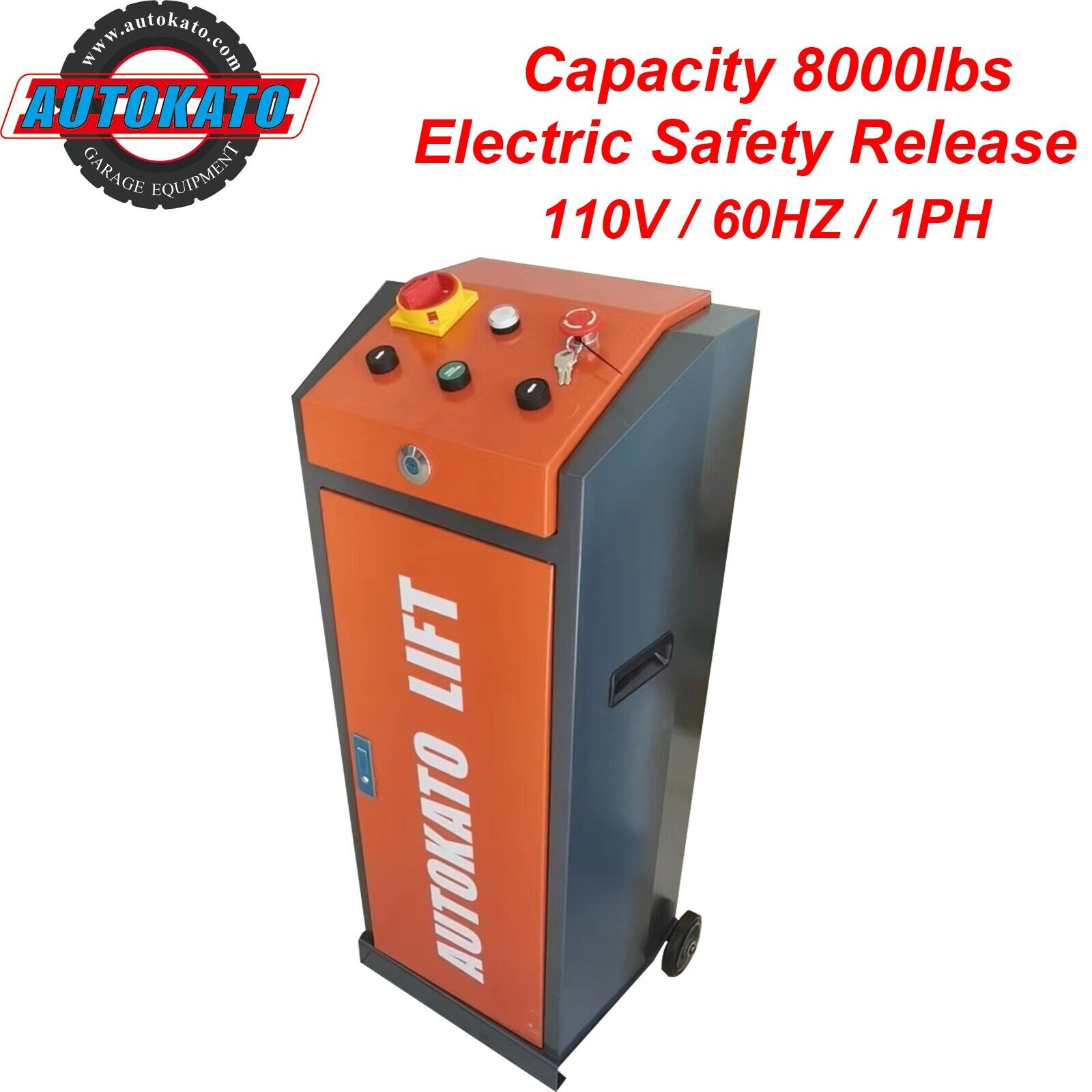 AUTOKATO Mid Rise Scissor Lift 8000lbs Electric Release Auto Lift 110V/1PH X85